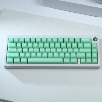 Cyan 104+10 Keycaps Set PBT Crystal Translucent Cherry Profile for Mechanical Gaming Keyboard